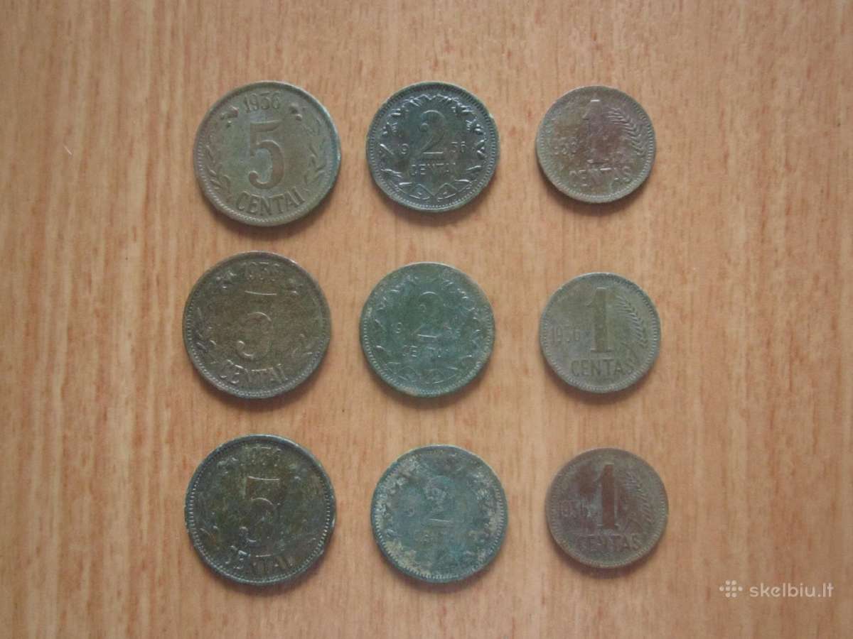 Lietuviški centai 1936,medaliai.