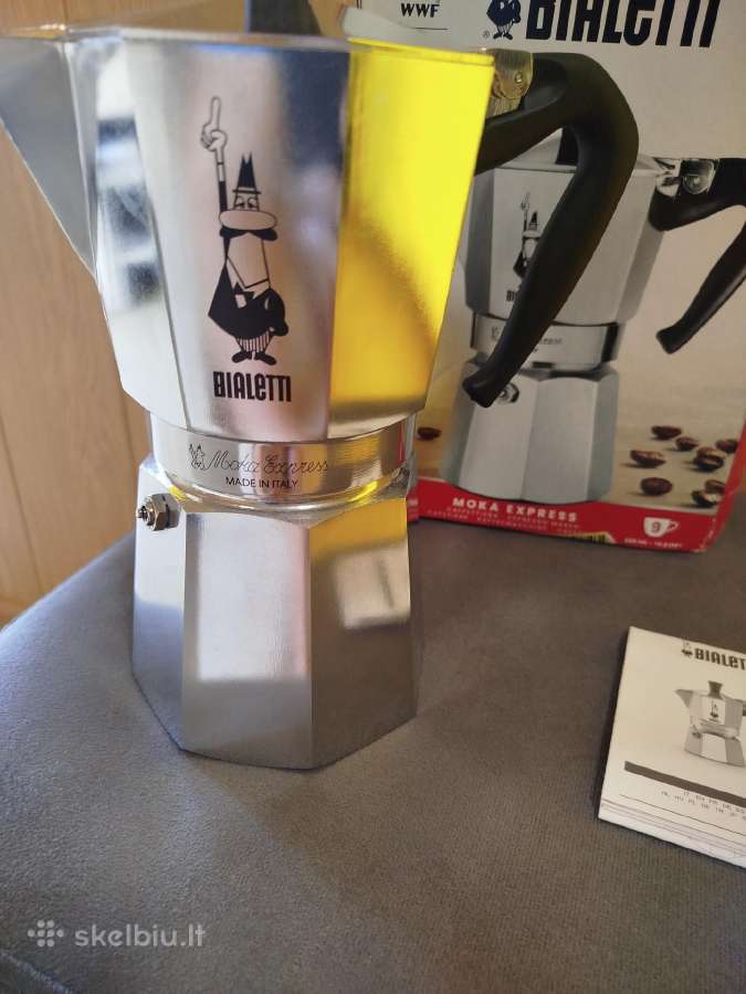 Naujas Bialetti Moka Express 9 puoduku kavinukas - nuotraukos Nr. 2