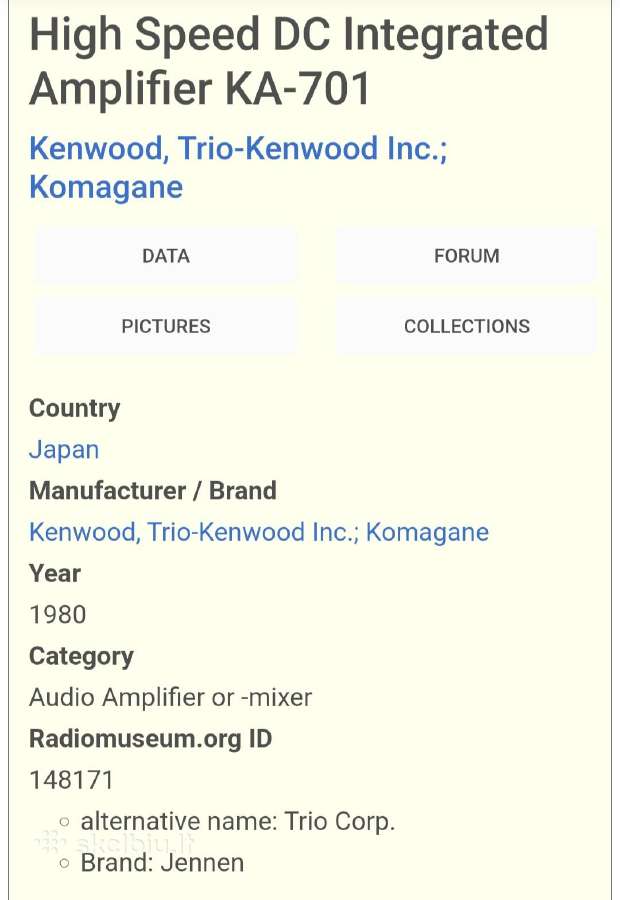 1980 - jų japonas Kenwood Ka- 701 - nuotraukos Nr. 8