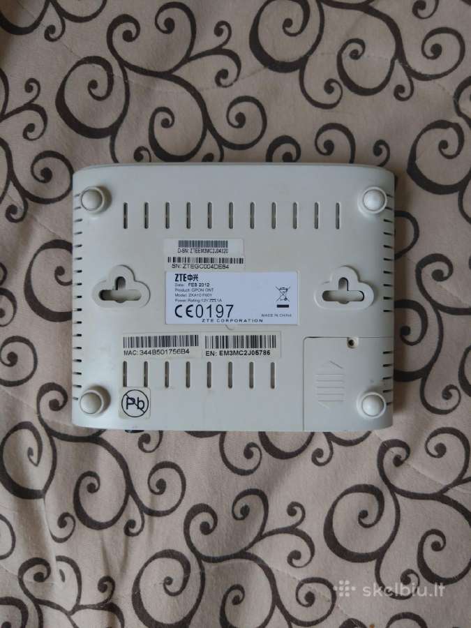 Sviesolaidinis modemas Zte Zxa10f601 - nuotraukos Nr. 2