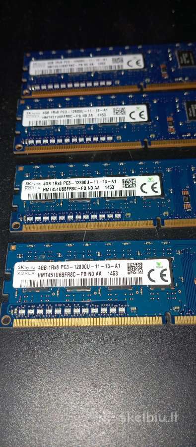 4x 4gb Ddr3 1600mhz RAM