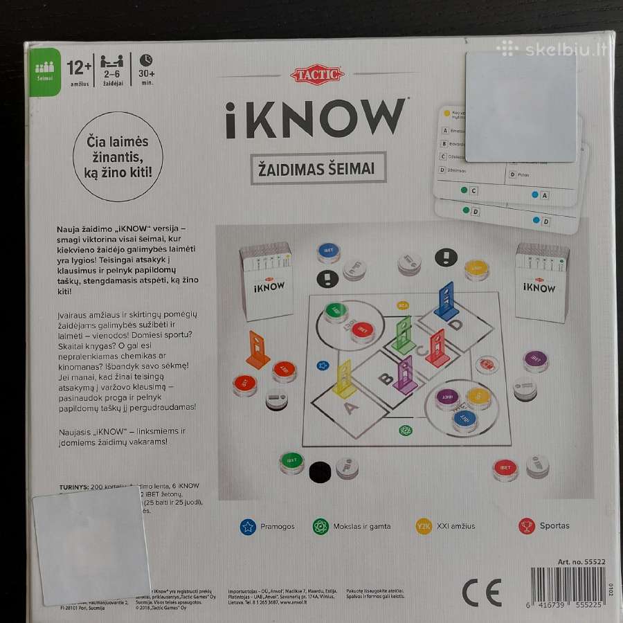 Naujasstalo žaidimas šeimai "I Know", Tactic - nuotraukos Nr. 2