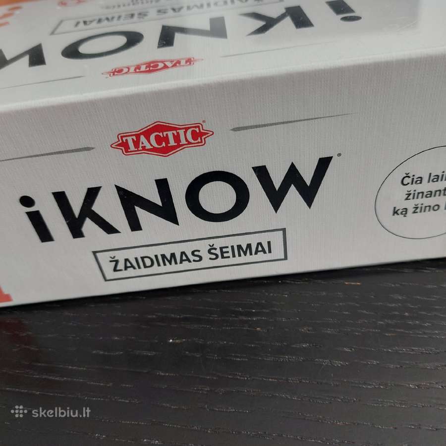 Naujasstalo žaidimas šeimai "I Know", Tactic - nuotraukos Nr. 5