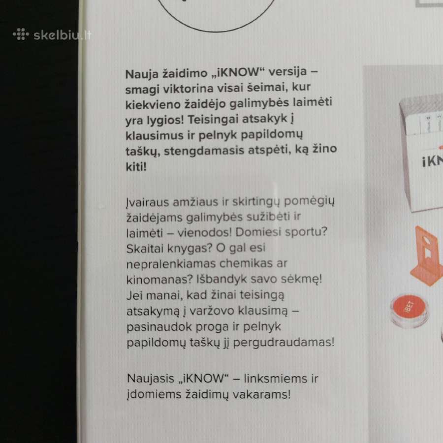 Naujasstalo žaidimas šeimai "I Know", Tactic - nuotraukos Nr. 7