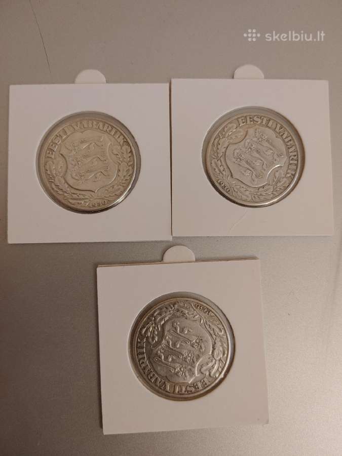 Estija 2 kronos, 1930 (sidabras) - nuotraukos Nr. 2