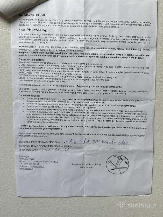 Skubiai - Unibike Pilot 20 / labai mažai naudotas - nuotraukos Nr. 7