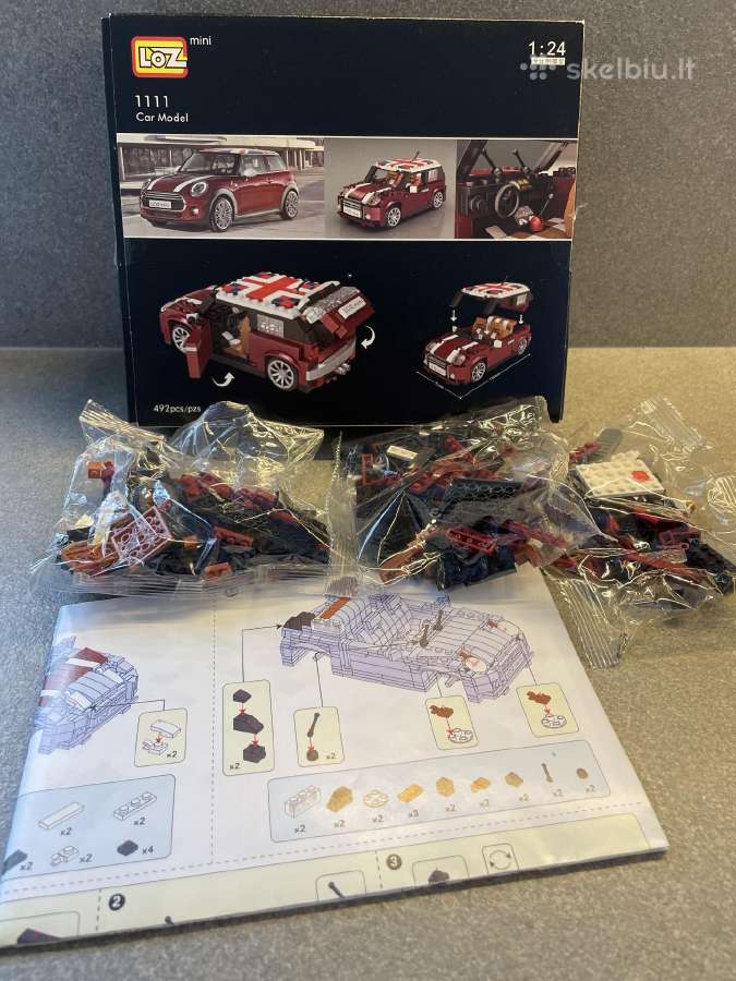 Lozmini 1111 Mini cooper 1:24 konstruktorius - nuotraukos Nr. 3