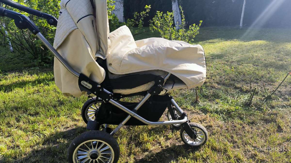 Kokybiškas Emmaljunga 2in1 vežimėlis/lopšys - nuotraukos Nr. 11