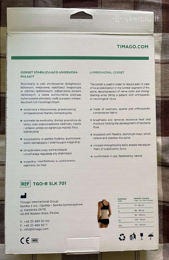 Juosmens-kryžkaulio įtvaras - nuotraukos Nr. 5