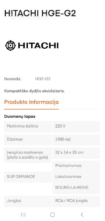 Hitachi G2 centriukas - nuotraukos Nr. 10