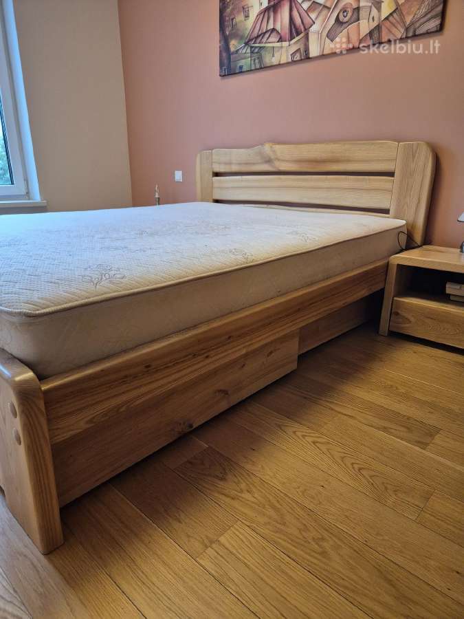 Uosinė lova su spintelėmis ir čiužiniu Gemega - nuotraukos Nr. 2