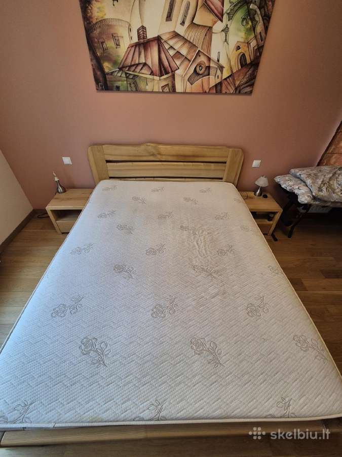 Uosinė lova su spintelėmis ir čiužiniu Gemega - nuotraukos Nr. 3
