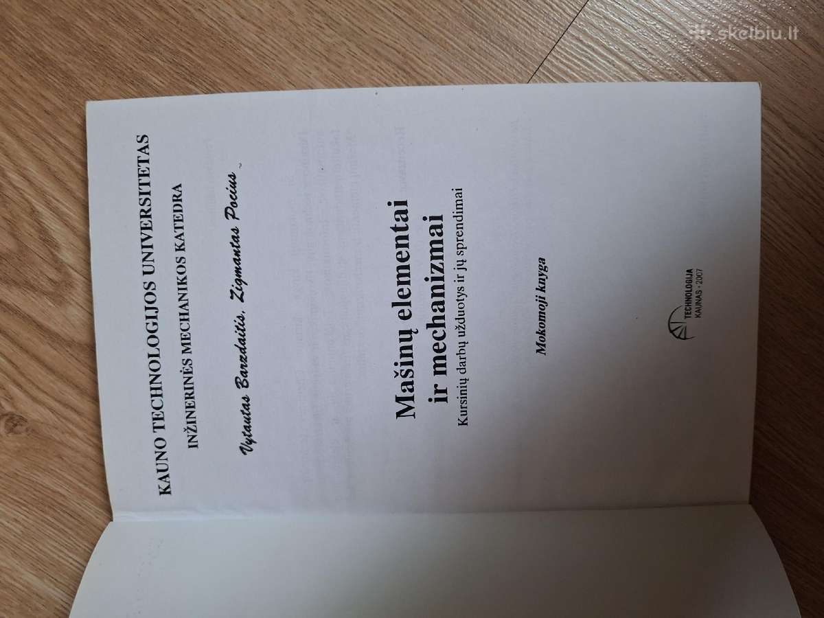 Mašinų elementai ir mechanizmai. - nuotraukos Nr. 3