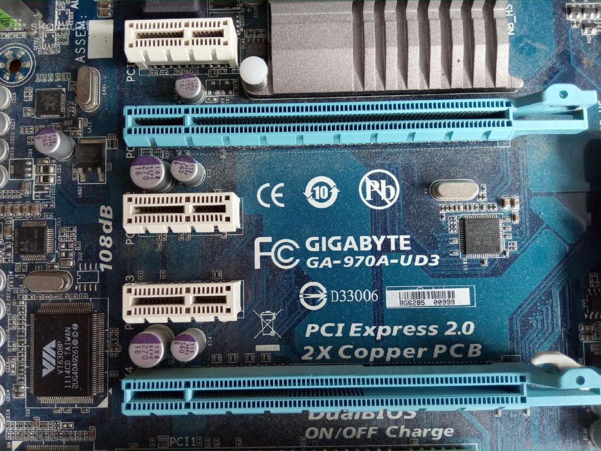 Gigabyte Ga-970a-ud3 Am3 - nuotraukos Nr. 2