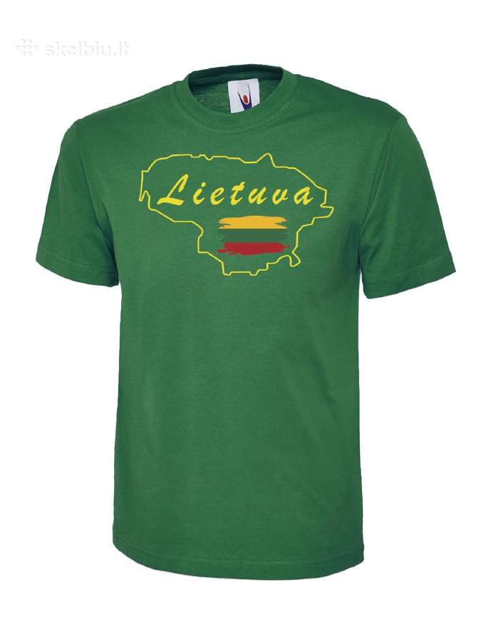 Marškinėliai Lietuva (žali balti, juodi) po 10 eur