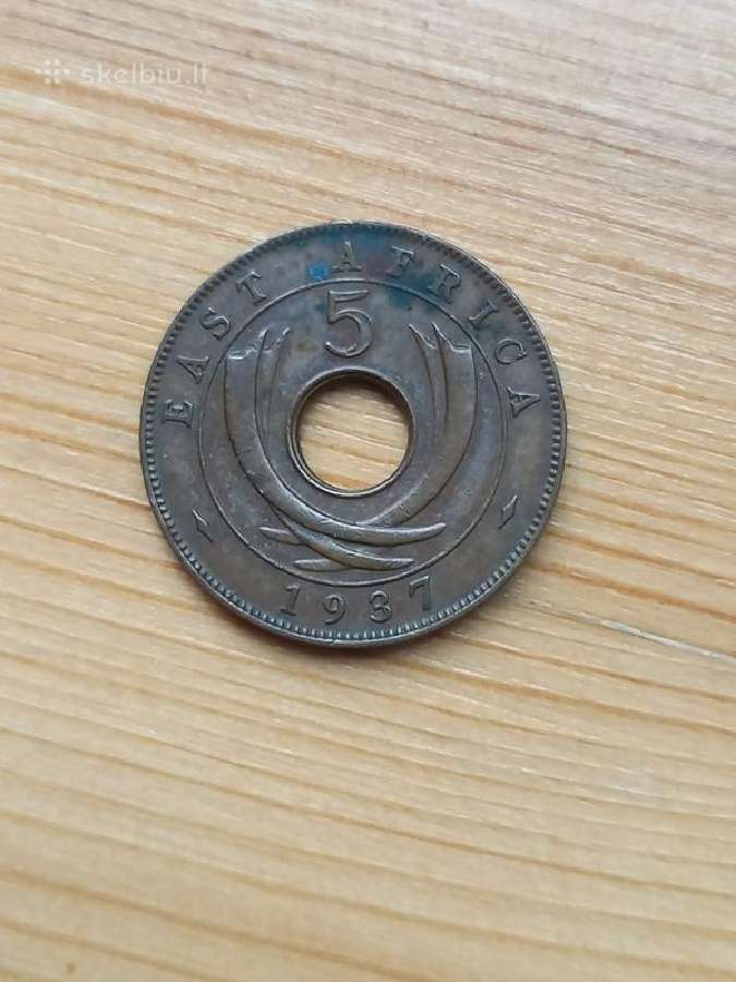 Britų Rytų Afrika 1937 5 centai