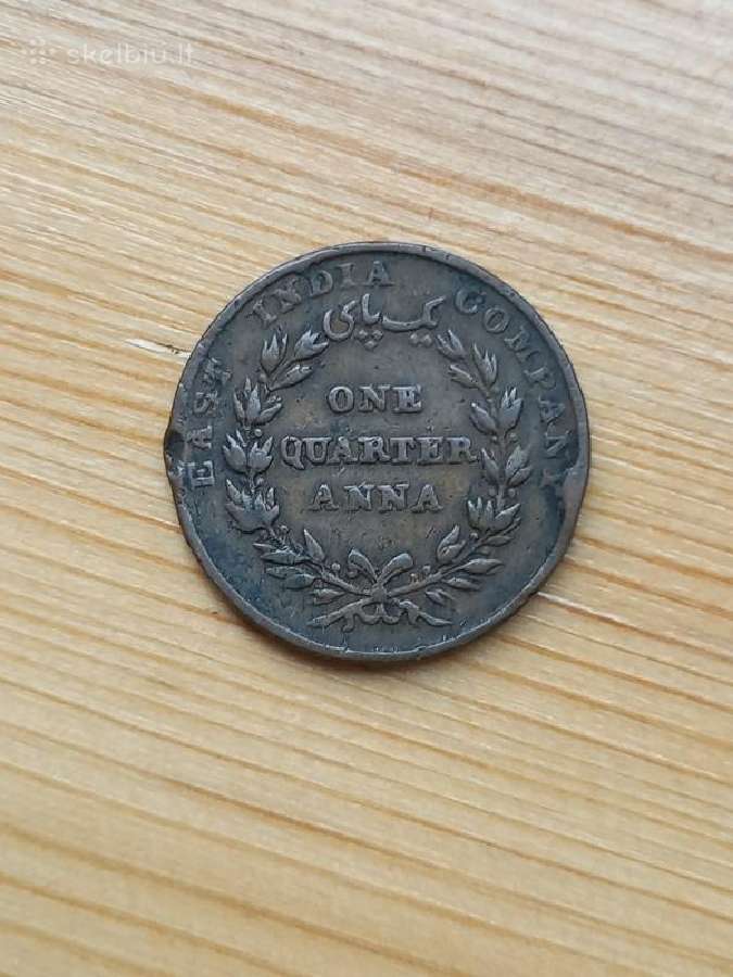 Britų Indija 1835 1/4 ana - nuotraukos Nr. 2