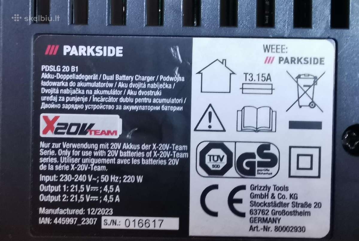 Parkside pakrovėjas 2 vietų 4,5a - nuotraukos Nr. 4