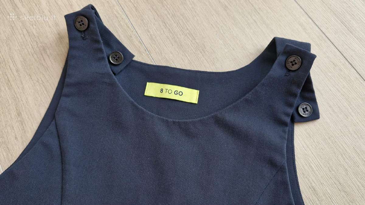 Mėlynas sarafanas mokyklai 146cm 8togo - nuotraukos Nr. 6