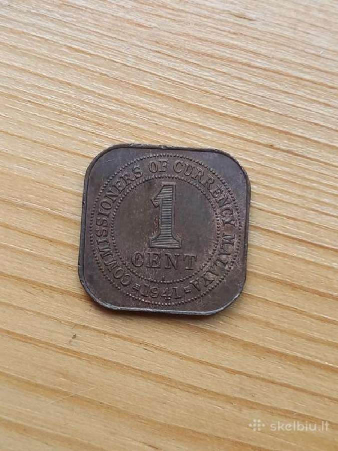 Malajai 1941 1 centas