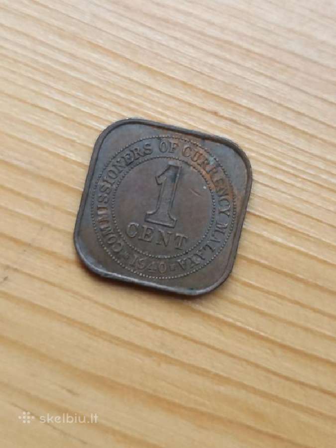 Malajai 1940 1 centas