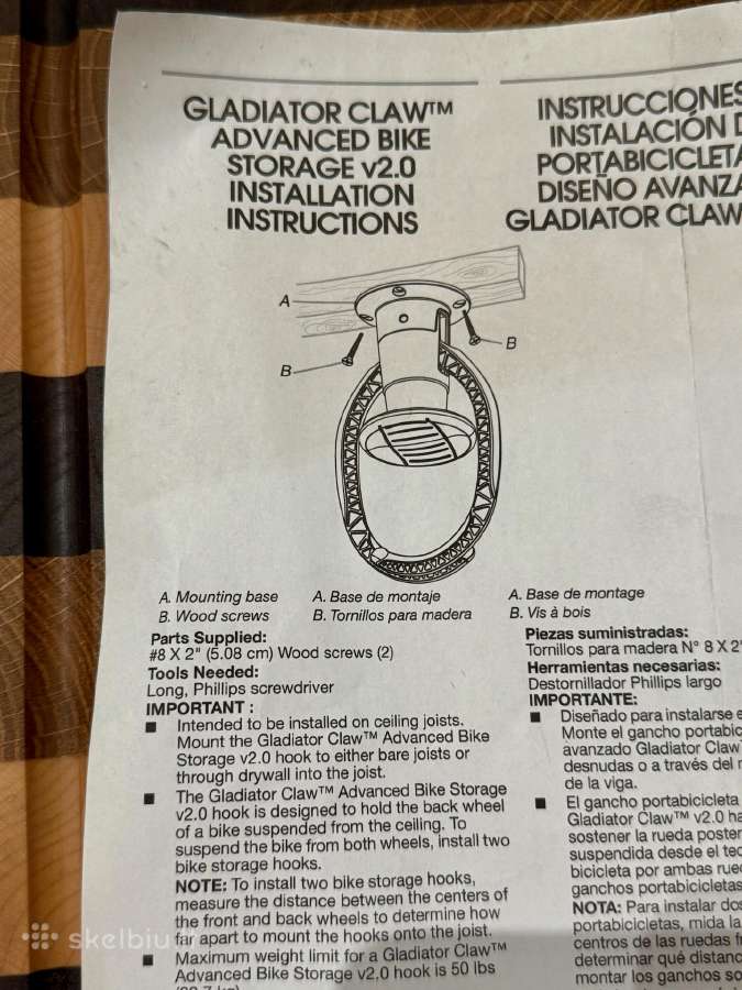 Naujas dviračio laikiklis Gladiator® Claw V2.0 - nuotraukos Nr. 7
