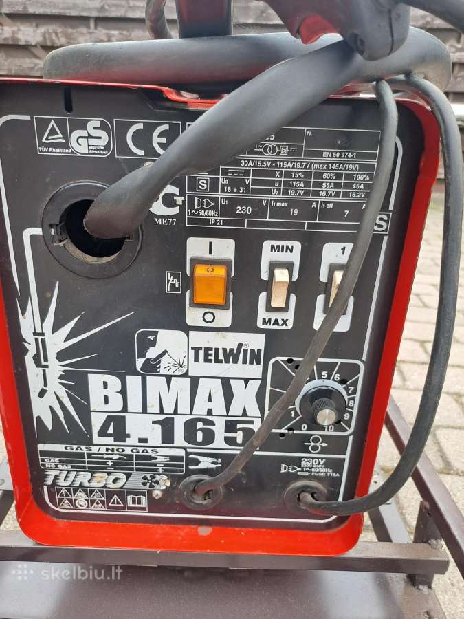 Suvirinimo aparatas Telwin bimax 4.165 turbo