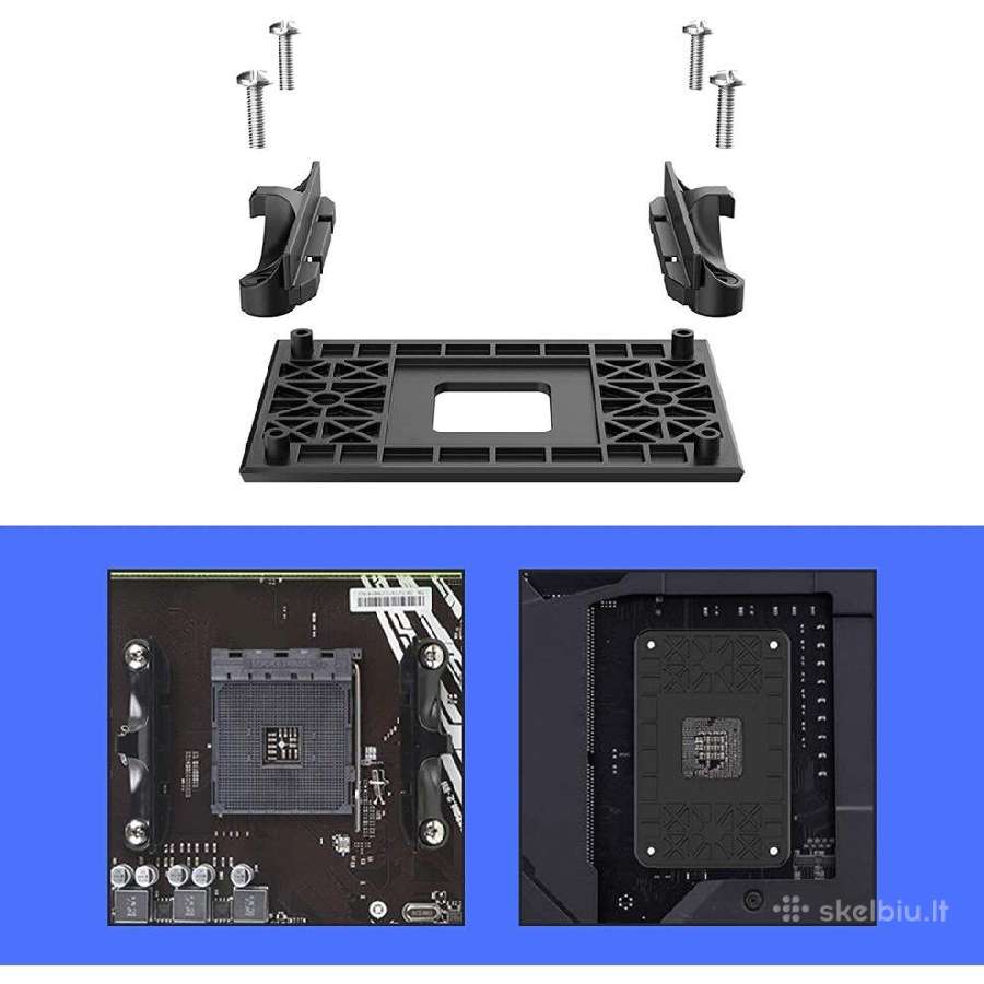 Am4 bracket skardele, Am4 Cpu retention - nuotraukos Nr. 2