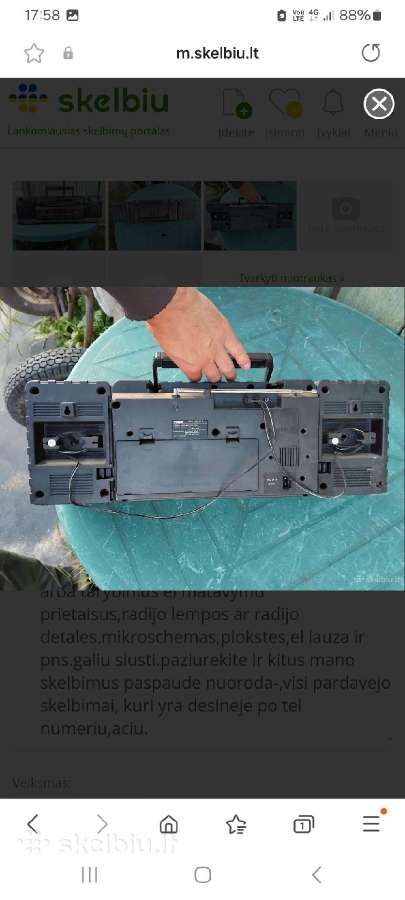 Magnetolos ir boomboxai ir pns. - nuotraukos Nr. 8