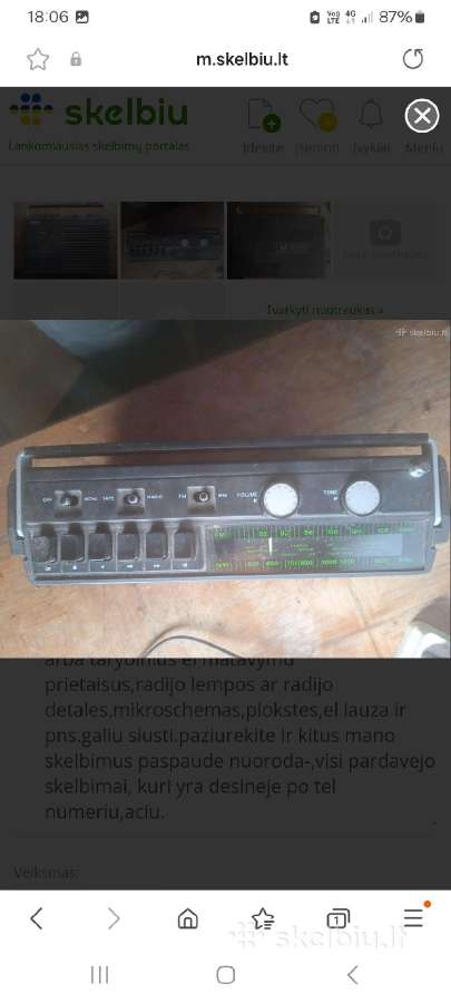 Magnetolos ir boomboxai ir pns. - nuotraukos Nr. 11