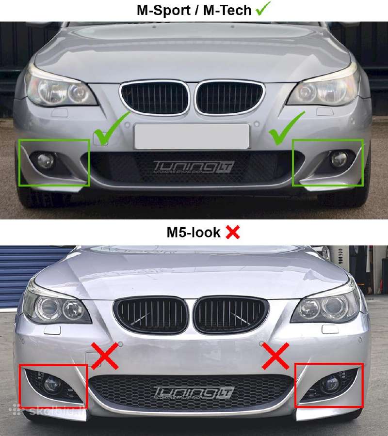 Bmw E60 / E61 skirtos M-tech priešrūkinių Grotelės - nuotraukos Nr. 3