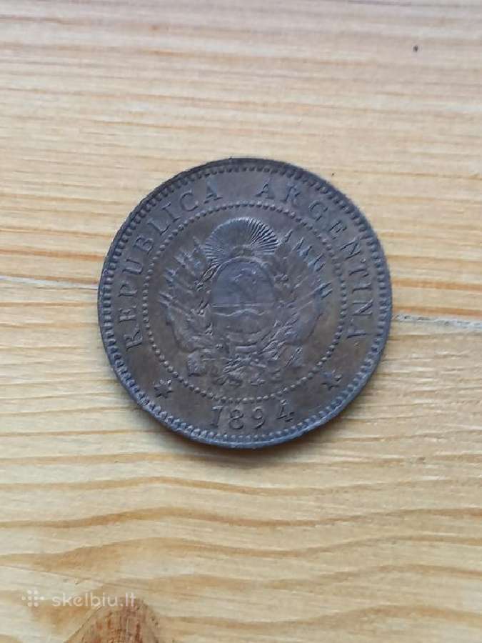 Argentina 1894 1 centavas