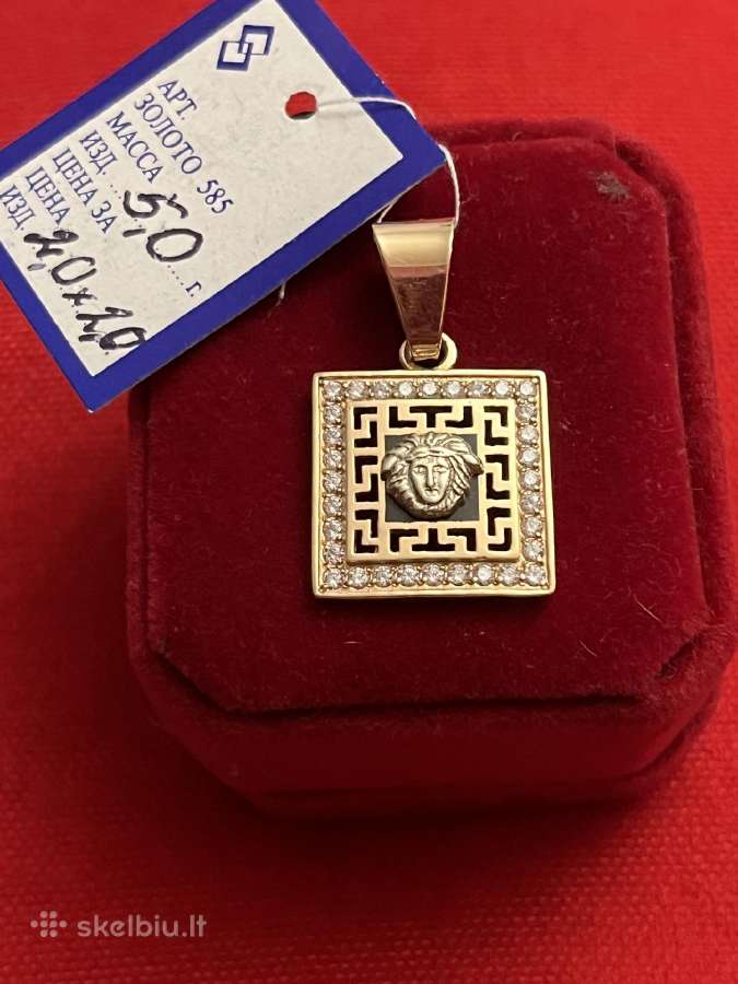 Prabangūs auksiniai Versace, Chanel pakabukai - nuotraukos Nr. 15