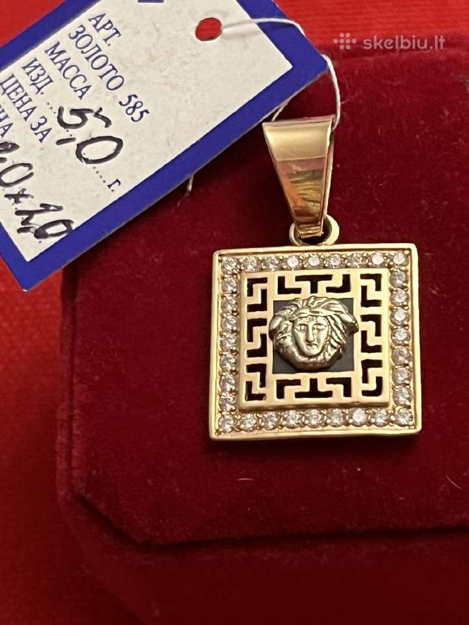 Prabangūs auksiniai Versace, Chanel pakabukai - nuotraukos Nr. 17
