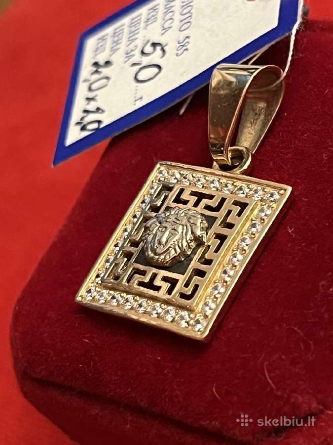 Prabangūs auksiniai Versace, Chanel pakabukai - nuotraukos Nr. 19