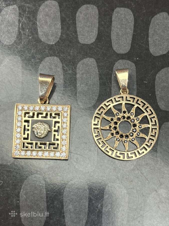 Prabangūs auksiniai Versace, Chanel pakabukai - nuotraukos Nr. 22