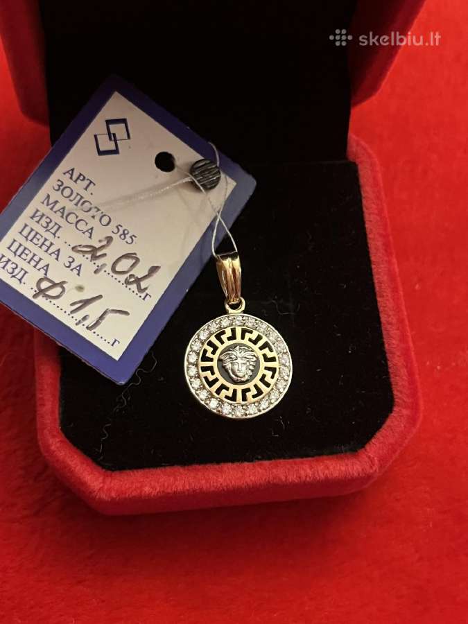 Prabangūs auksiniai Versace, Chanel pakabukai - nuotraukos Nr. 24