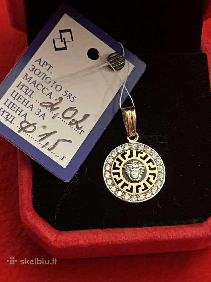 Prabangūs auksiniai Versace, Chanel pakabukai - nuotraukos Nr. 25