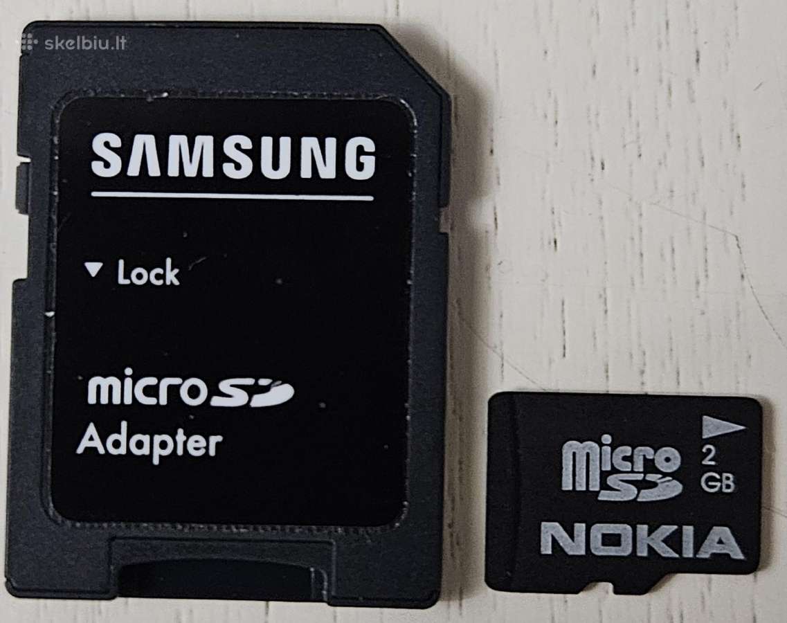 Micro Sd adapteris su laikmena 1gb