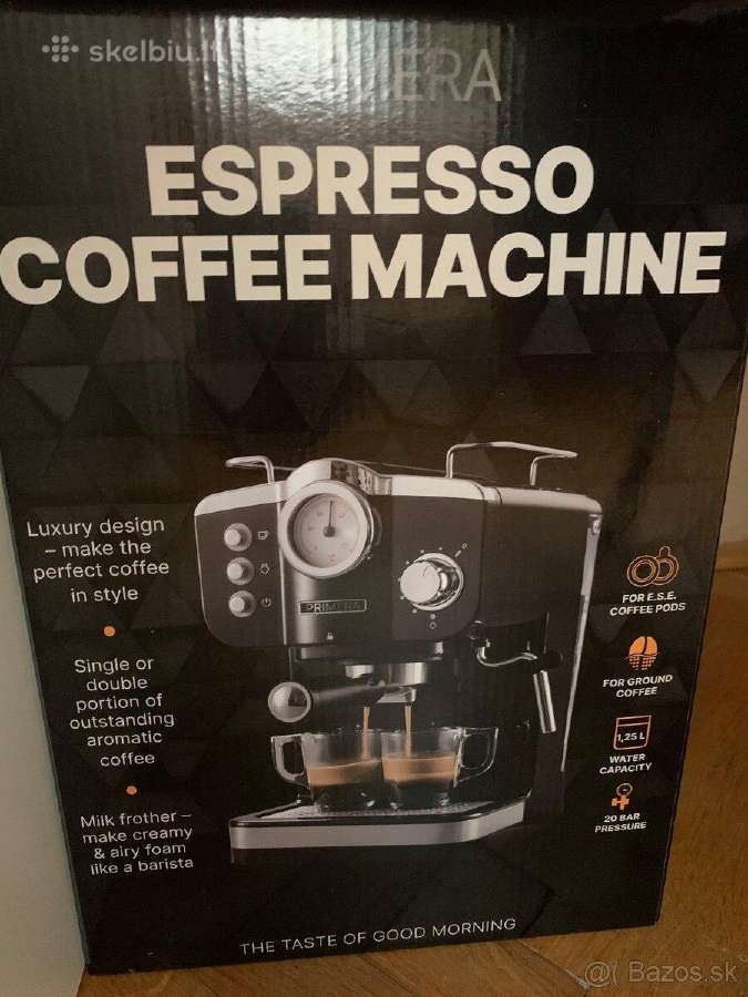 Naujas Primera Espresso Coffee Machine