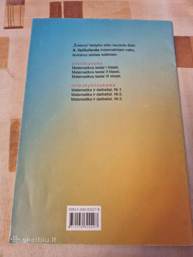 Matematikos testai 4 klasei - nuotraukos Nr. 5