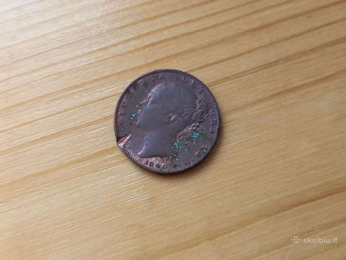 Britanija 1840 1 fartingas - nuotraukos Nr. 2