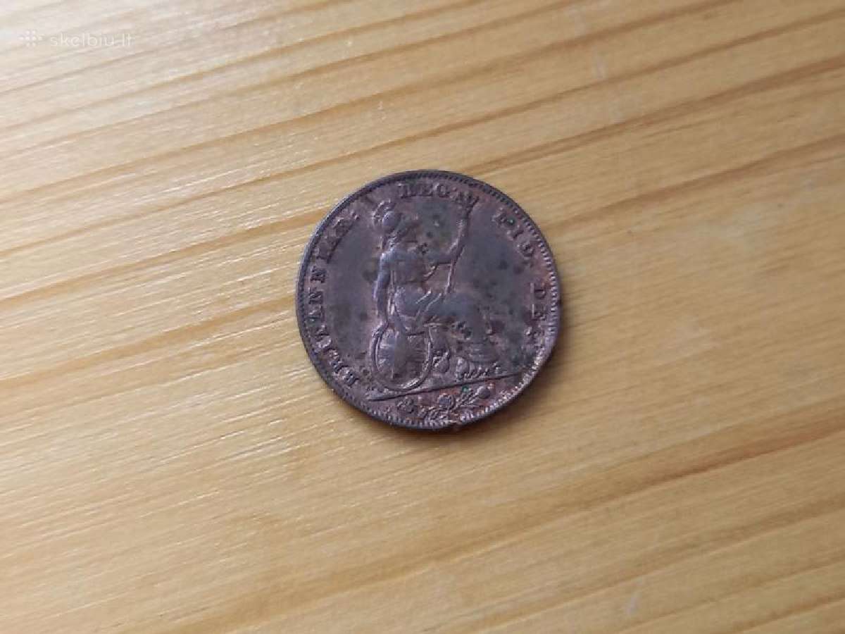 Britanija 1840 1 fartingas