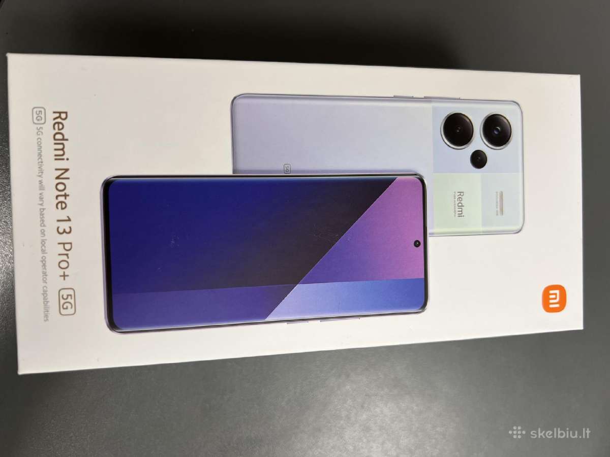 Xiaomi Redmi Note 13 Pro Plus 5G 12/512gb Naujas!