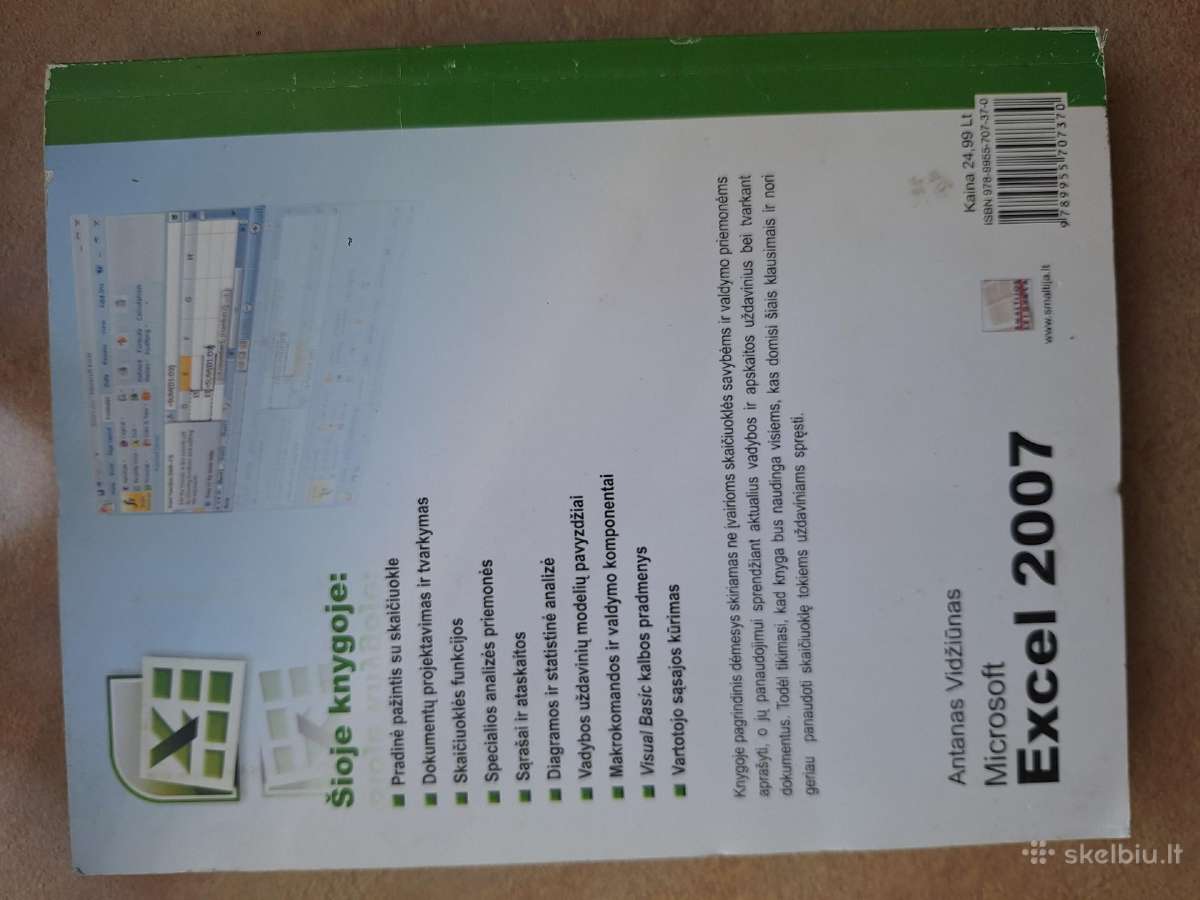 EXCel 2007. Skaičiuoklių taikymas apskaitoje - nuotraukos Nr. 8