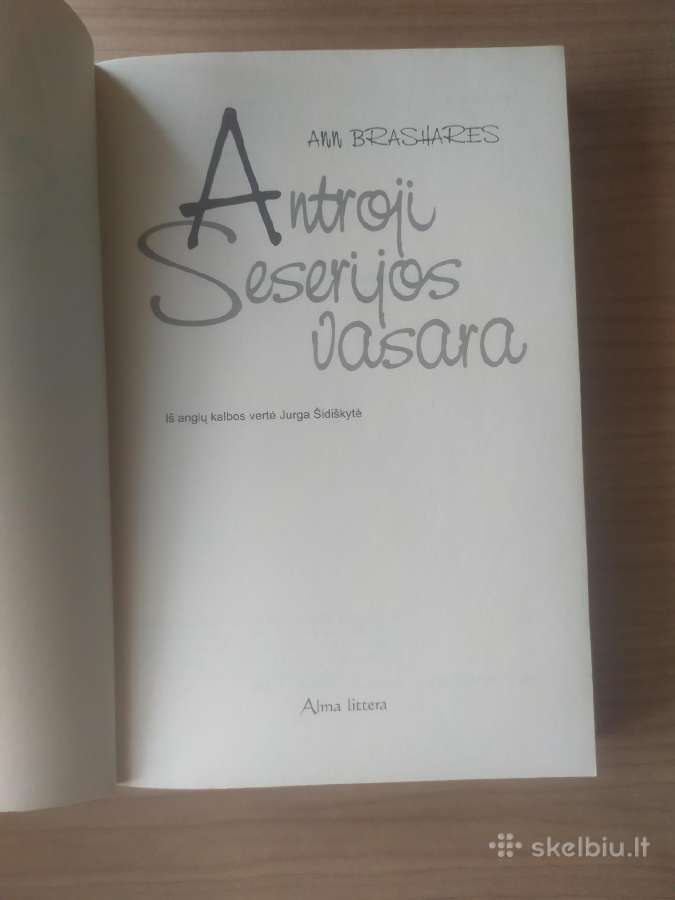 Ann Brashares "Antroji seserijos vasara" - nuotraukos Nr. 7