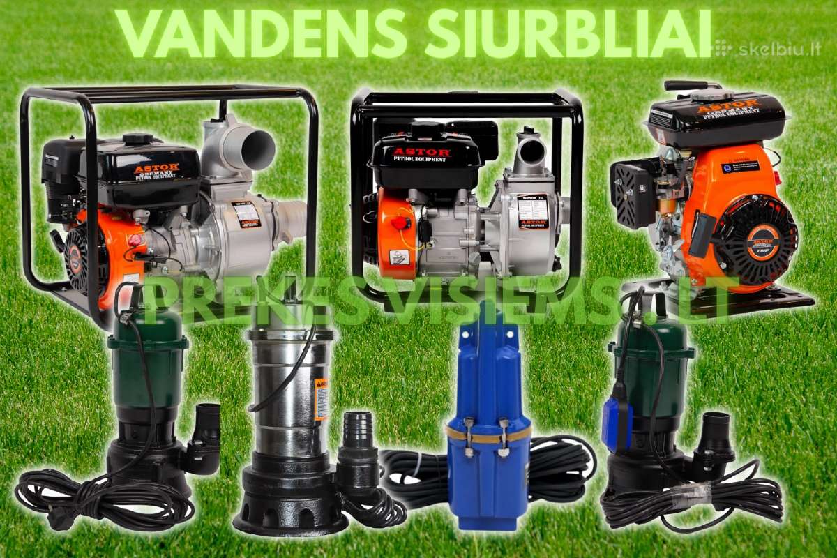Vandens Siurbliai Benzininiai Elektriniai Pigiau!