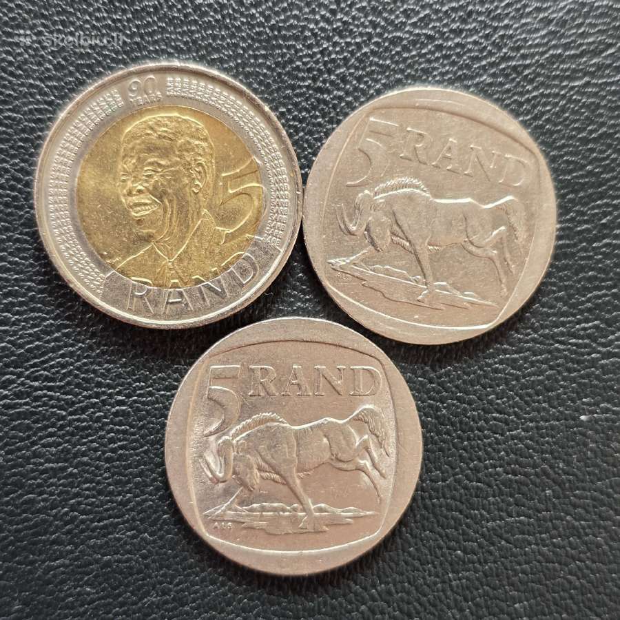 Pietų Afrika Par 5 Rand 1994,1998, 2008