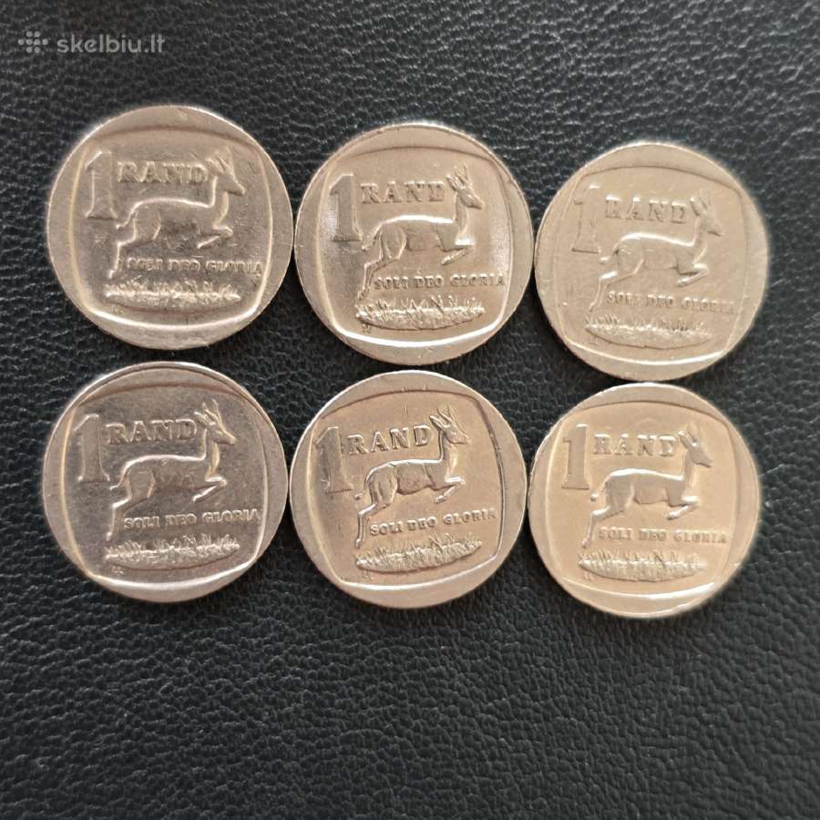 Pietų Afrika Par 1 Rand 1992,94, 97, 98, 2000, 08