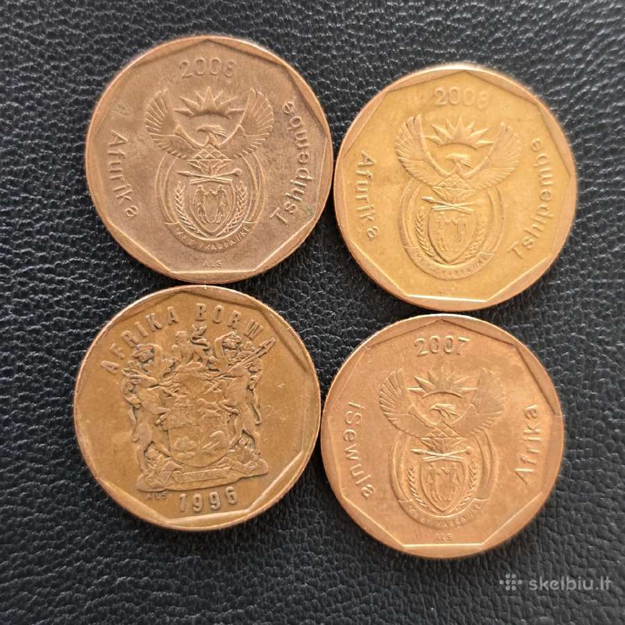 Pietų Afrika Par 50 cents 1996,2007,2008